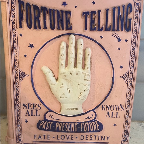 Vintage Inspired Victorian Gothic Fortune Teller Halloween Faux Resin Book NWOT - Picture 2 of 8